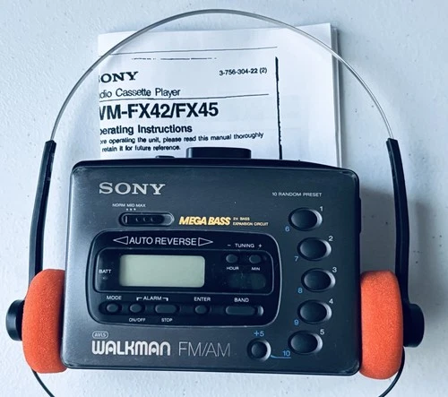 SONY Walkman WM-FX42 AM/FM Cassette Player - New Belt - Reconditioned!