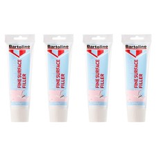 4x Bartoline Ready Mixed Fine Surface Filler Repair Small Holes Dents Nicks 300g
