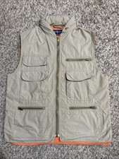VTG 90s Polo Ralph Lauren Vest Fly Fishing Tactical Utility Sz Medium w/ Hood