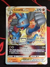 Lucario Vstar SWSH214 Sword & Shield Promo Full Art Vstar Near Mint Raw Card
