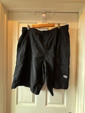 Nike Y2K silver tag Style Black Nylon Cargo Shorts