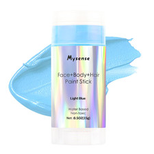 Light Blue Face Body Hair Paint Stick,Water Based Washable Temporary Hair Color,