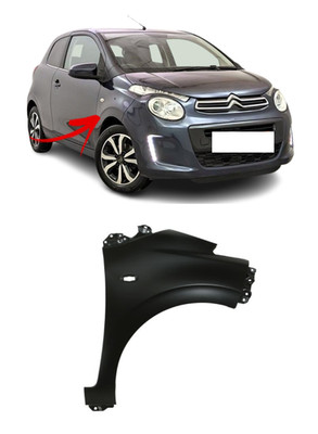FÜR CITROEN C1 2014-2022 NEUER KOTFLÜGEL VORNE ZUM LACKIEREN B000910980 RECHTS O/S