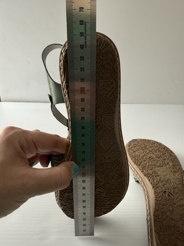 Andacco Madisson Flat Green Leather Sandals SIZE 40 / 9 AU Made In Brazil Boho - Picture 14 of 14