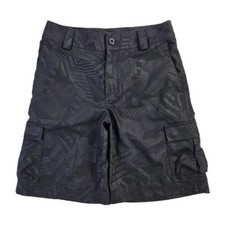 Under Armour Boys Youth Medium YMD Black Cargo Shorts