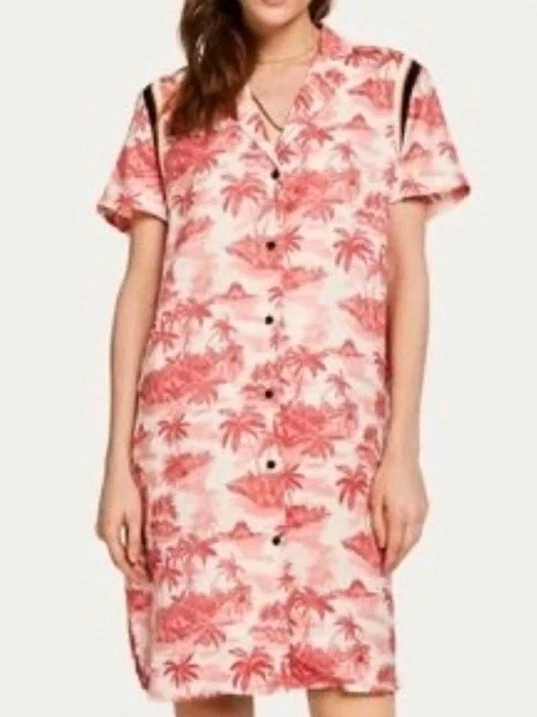 Scotch And Soda Bamboo Beach Womens Large Lightweight Effortless Summer Red  - Image 2 of 4