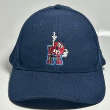Vintage M&M’s World Snapback Hat Mars Candy Embroidered Navy Blue Cap Rare Adult