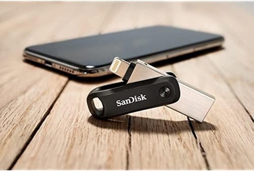 SanDisk 256GB iXpand Flash Drive Go with Lightning and USB 3.0 connectors, for i - Imagen 3 de 9