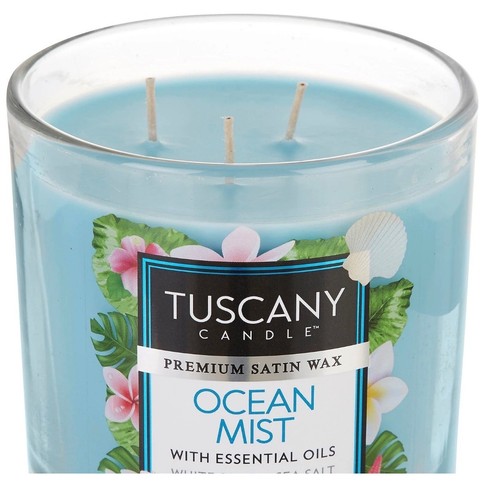 NEW Tuscany OCEAN MIST 14 oz SOY BLEND Candle White Sand/Sea Salt/Essential Oils - Picture 2 of 7