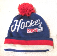 Vintage CCM Hockey Stocking Cap Toque NHL Athletic Equipment