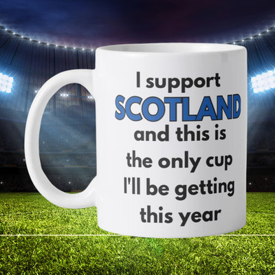 Neuheit Schottland lustige Fußball Fan Tasse