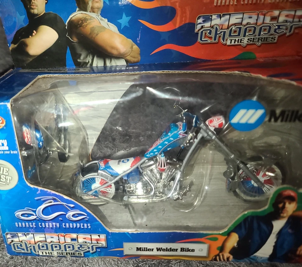 American Chopper Miller Welder Bike Diecast Motorcycle New in Box 1:10 - Image 4 of 4