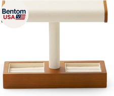 Solid Wood Watch Display Stand T-Bar Watch Stand for Men and Women Jewelry Acces