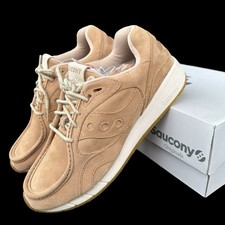 NEW Saucony Shadow 6000 Moc Low Sand Tan Suede Crepe Men's Size 9