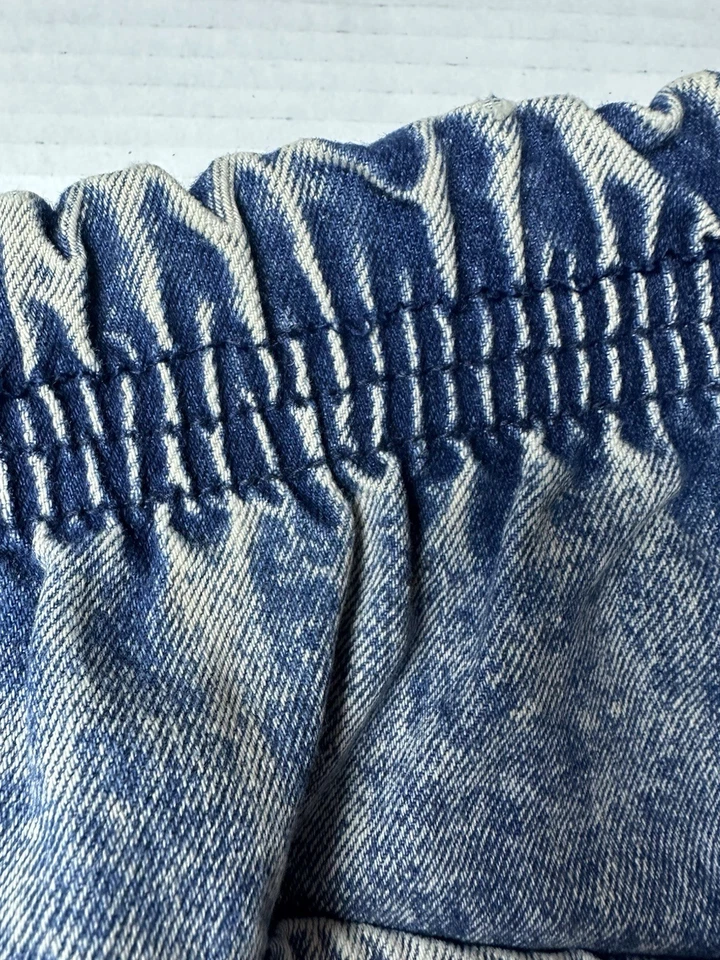 Falda midi vaquera vintage Saint Tropez para mujer 35 bolsillos de algodón elástico años 80 70 Foto 3 de 4