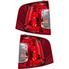 Fits 2011-2014 Edge Tail Light Sport Smoked Red Lens/Clear Back-Up Lens Set
