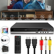 HDMI DVD Player Multi Region with Remote Control HDMI & AV Audio Cable for TV UK