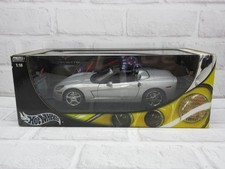 1/18 Hot Wheels Chevrolet Corvette C6 Silver model car Minicar