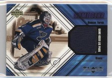 2000-01 Upper Deck Black Diamond Game Gear Leg Pads Roman Turek #L-TU 2a8