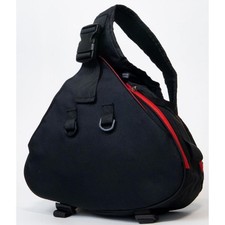 Black Red Triangular DSLR Camera Bag Used New