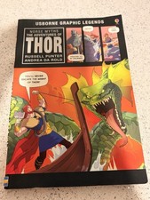 The Adventures of Thor Usborne Graphic Legends Norse Myths (Paperback) LIKE NEW