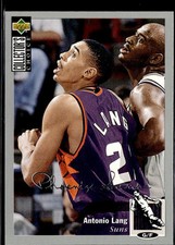1994-95 Upper Deck Collector's Choice #327 Antonio Lang Silver Signature Rookie
