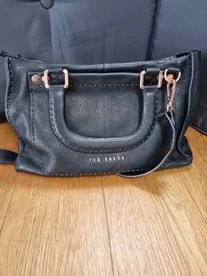 Ted Baker Black Leather Handbag - Image 1 of 4