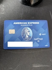 american express blue business plus collectible canceled card