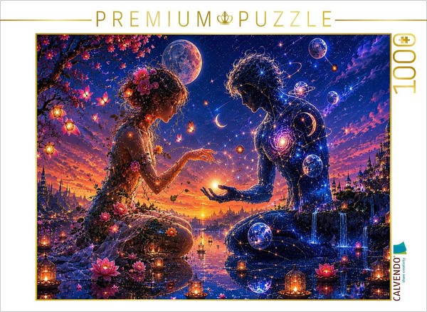 Calvendo Puzzle People Made Of Stars And Flowers | 1000 Pieces, Finished Size 25-image