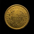 1852-P US $1 Gold Liberty Head Coin VF/XF