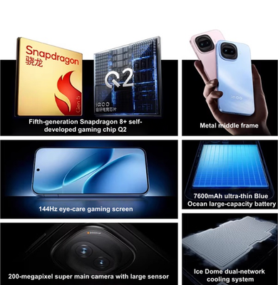 VIVO iQOO Z11 Turbo 5G 12GB+512GB Snapdragon 8s Gen4 IP68 144Hz