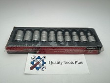 Snap-on New 310swmya 10-pc 12 Dr 12-pt Metric Flank Drive Shallow Socket Set Snap-on New 310swmya 10-pc 12 Dr 12-pt Metric Flank Drive Shallow Socket Set