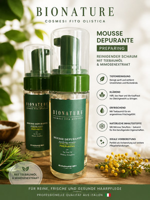 EMMEBI BIONATURE Mousse  Reinigender Pflegeschaum mit Teebaumöl 150 ml