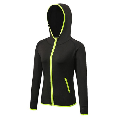 Women Zipper Stretch Hoodies Sweatshirts Activewear Fitness Sports Coat Jacket - Picture 15 of 17