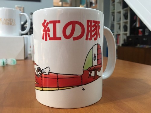 Taza Porco Rosso Plane Sketch - Kurenai no Buta 紅の豚 Studio Ghibli Cup - Imagen 4 de 7