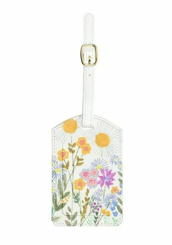 Set of 2 Floral Design Luggage Tags - Picture 2 of 3