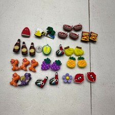 30 Pack Multicolored Assorted Shoe Charms NEW