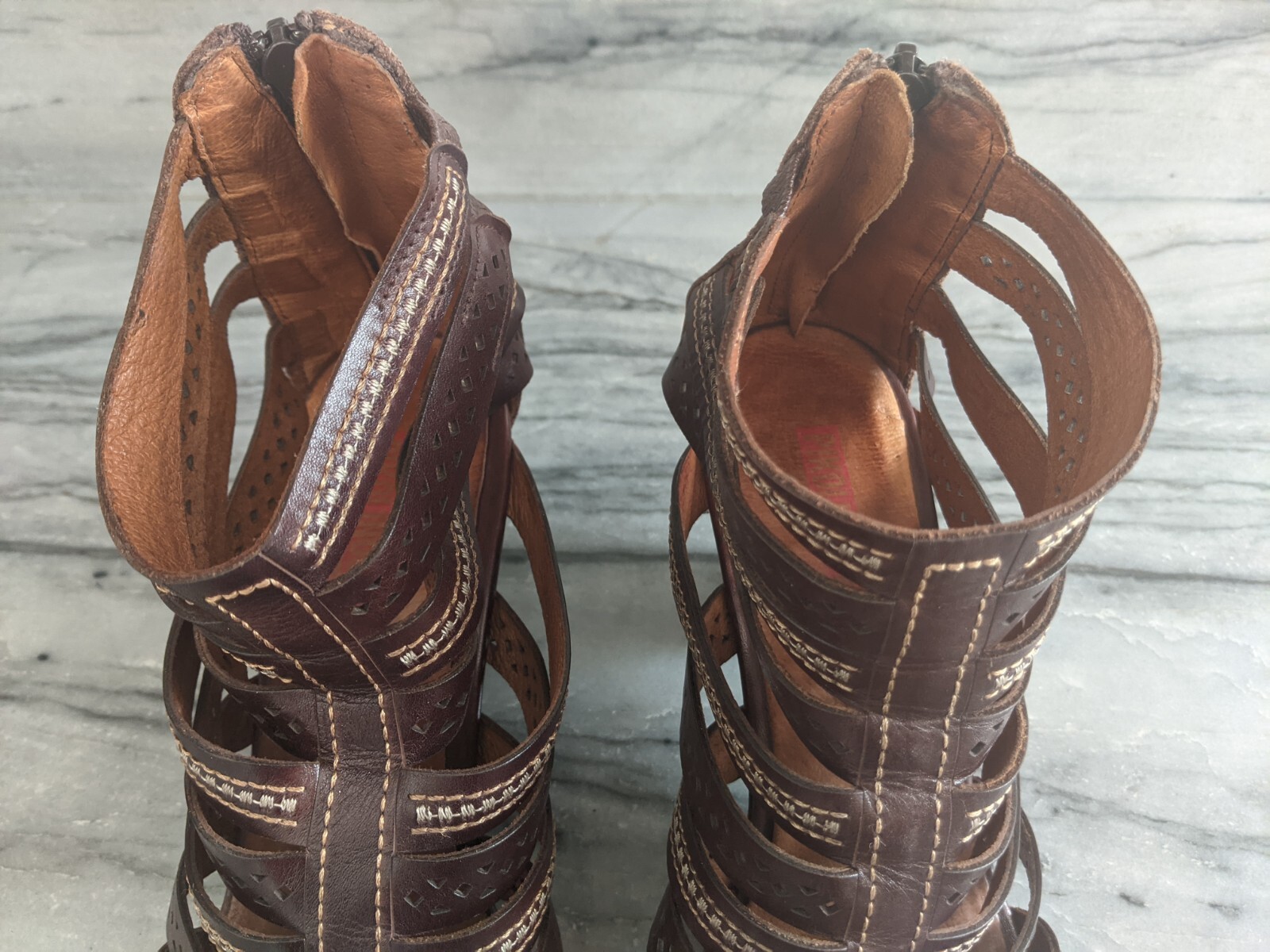 PIKOLINOS Brown Java Gladiator Sandal Zip Back St… - image 12