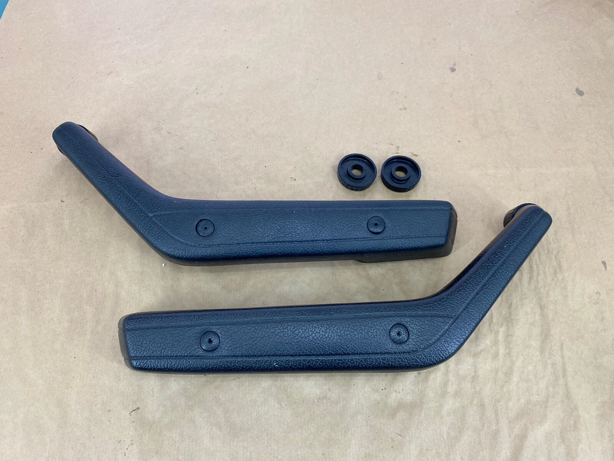 1973 1974 Volvo 144 145 Black Front Door Handle Arm Rest Trim L R OEM 2481EJ