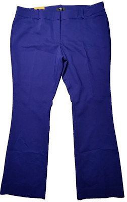 MOSSIMO STRETCH EXTENSIBLE  Women 18 Fit #3 Plum Mid-Waist & Straight Pants NEW