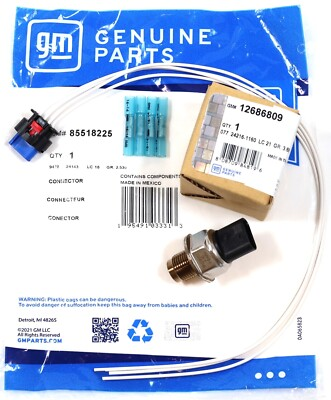 #ad Genuine GM Fuel Rail Pressure Sensor amp; Connector Kit for 2017 2025 L5P Duramax $217.35