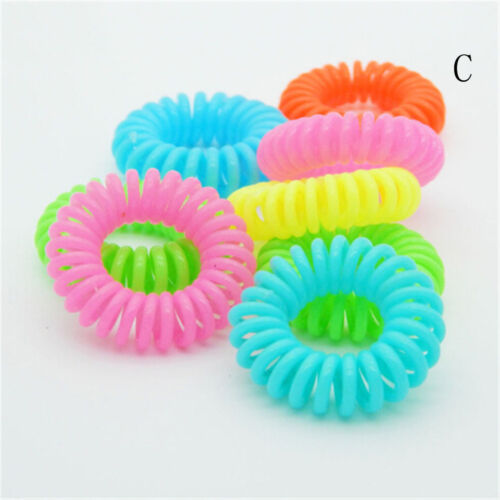 10 Pcs Plastic Hair Ties Spiral Hair Ties No Crease Coil Hair Tie Ponytail B`qn - Picture 12 of 12