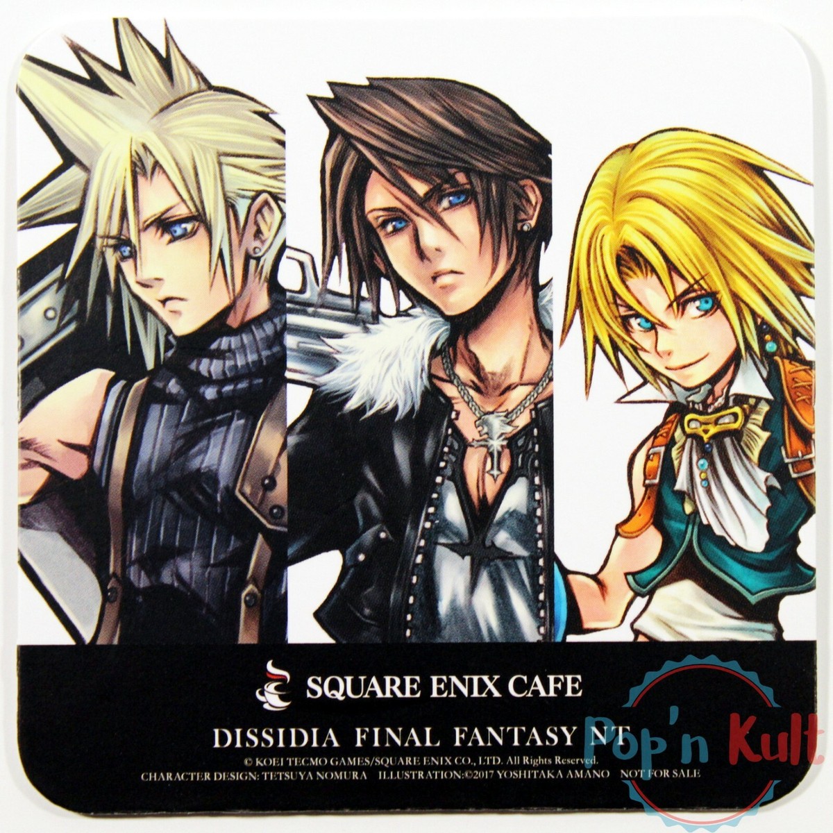 Dissidia Final Fantasy NT Cloud Squall Zidane Coaster Square Enix