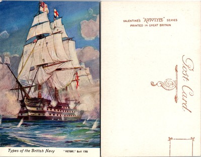 HMS Victory Built 1765 Types Of The British Navy Postcard