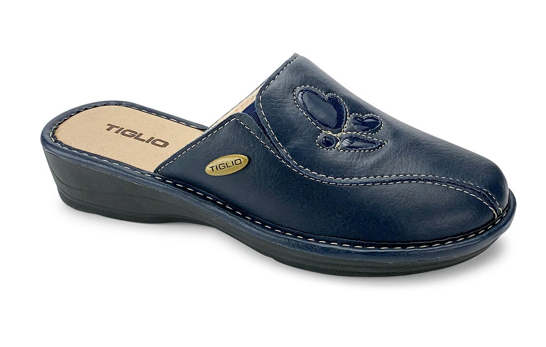 TIGLIO Pantofole Ciabatte Donna 1629 Nero (37