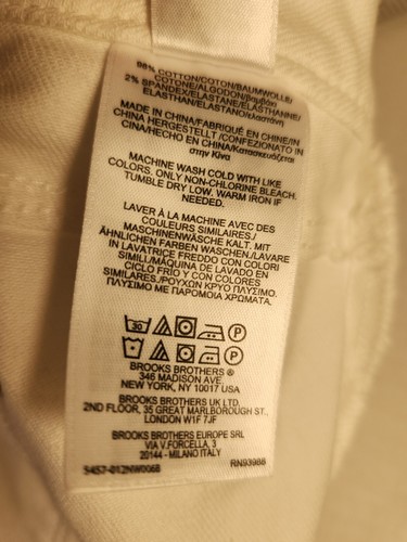 Brooks Brothers Womens Size 14 White Denim Jeans - Picture 7 of 7