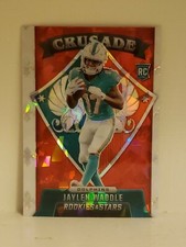JAYLEN WADDLE 2021 Panini Rookies & Stars Crusade RED CRACKED ICE PRIZM Dolphins