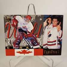1995 Upper Deck World Jr. Championships Canada #498 Dan Cloutier