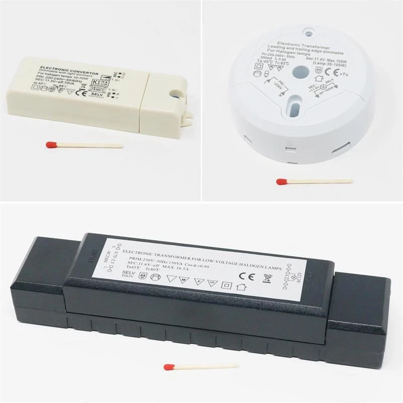 elektronische Halogen-Trafos dimmbar, 7 Typen, Halogen-Lampen-Transformator 12V - Bild 3 von 4