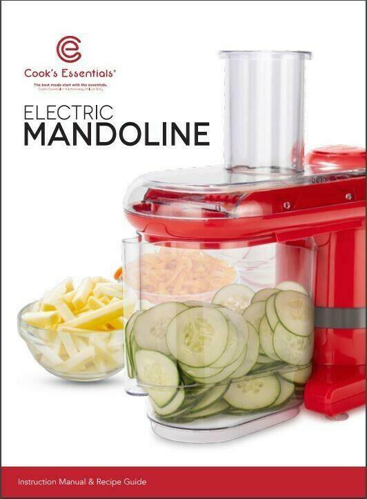 Cook's Essentials Blue Electric Mandoline & Food Slicer with 7 Types